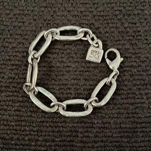 Barely worn UNO de 50 silver link bracelet. 7” lobster clasp